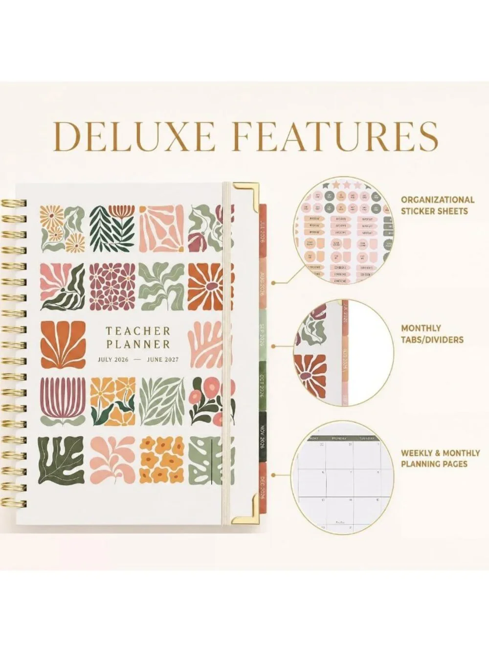 Aesthetic Teacher Planner 2026-2027 | 8.5